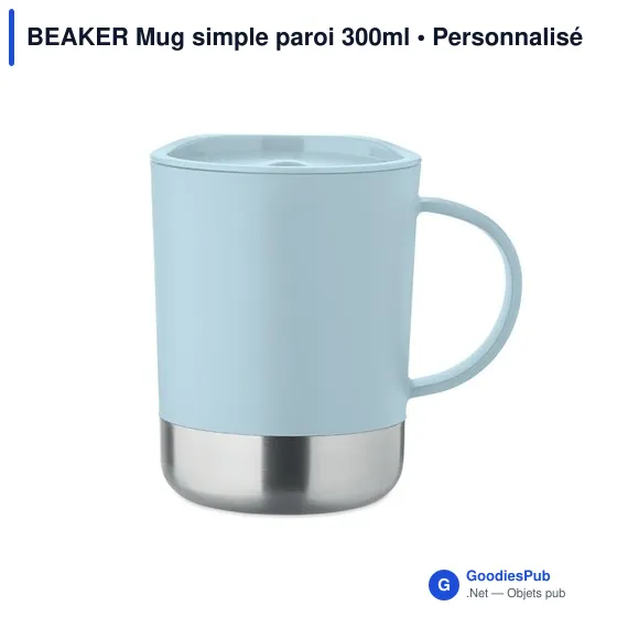 Mug réutilisable personnalisable BEAKER avec logo - 300ml - Image 8