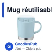 Mug réutilisable personnalisable BEAKER avec logo - 300ml - Miniature 9