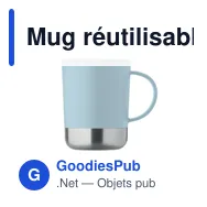 Mug réutilisable personnalisable BEAKER avec logo - 300ml - Miniature 10