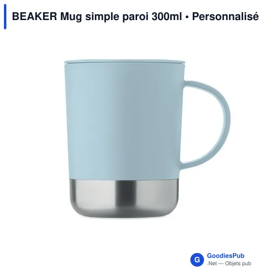 Mug réutilisable personnalisable BEAKER avec logo - 300ml - Image 10