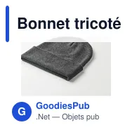 Bonnet tricoté personnalisable avec logo - BEANIX - Miniature 2