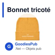 Bonnet tricoté personnalisable avec logo - BEANIX - Miniature 11