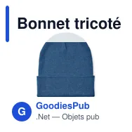 Bonnet tricoté personnalisable avec logo - BEANIX - Miniature 5