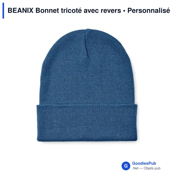 Bonnet tricoté personnalisable avec logo - BEANIX - Image 5