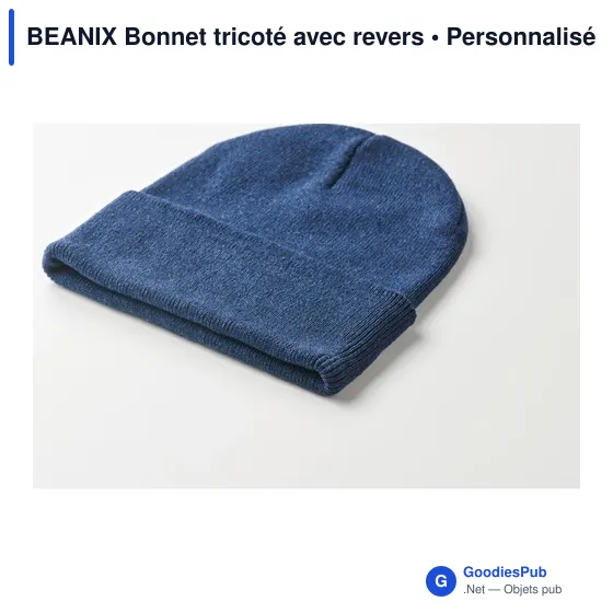 Bonnet tricoté personnalisable avec logo - BEANIX - Image 6