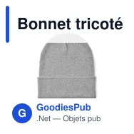 Bonnet tricoté personnalisable avec logo - BEANIX - Miniature 7