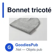 Bonnet tricoté personnalisable avec logo - BEANIX - Miniature 9