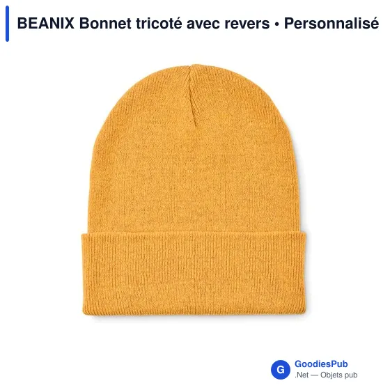 Bonnet tricoté personnalisable avec logo - BEANIX - Image 10