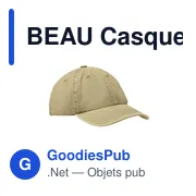 BEAU Casquette baseball à 6 pans - Miniature 1