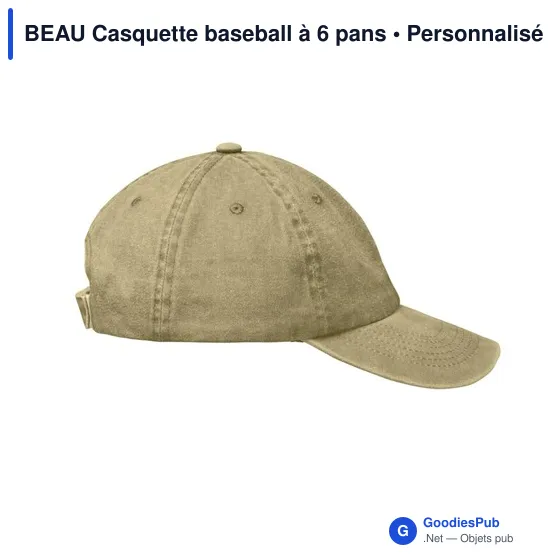 BEAU Casquette baseball à 6 pans - Image 5