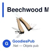 Outils multifonctions personnalisables Beechwood avec logo - Miniature 2