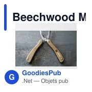 Outils multifonctions personnalisables Beechwood avec logo - Miniature 3