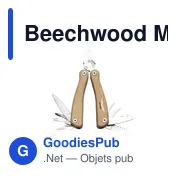 Outils multifonctions personnalisables Beechwood avec logo - Miniature 6