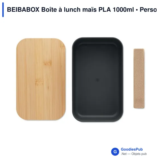 BEIBABOX Boîte à lunch maïs PLA 1000ml - Image 2