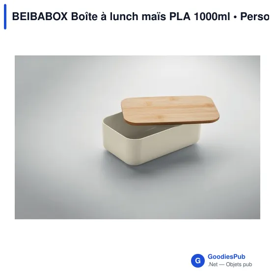 BEIBABOX Boîte à lunch maïs PLA 1000ml - Image 11