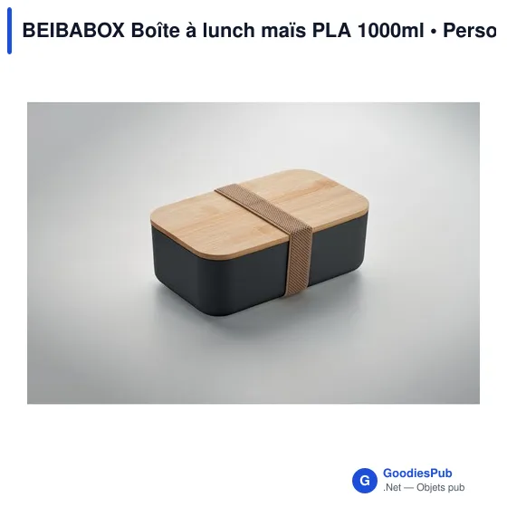 BEIBABOX Boîte à lunch maïs PLA 1000ml - Image 3