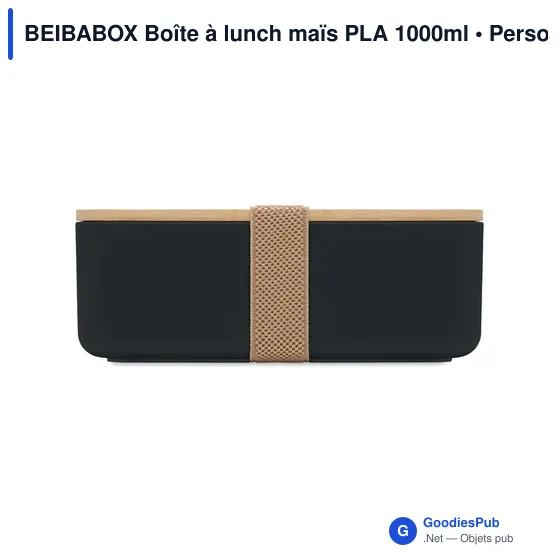 BEIBABOX Boîte à lunch maïs PLA 1000ml - Image 4
