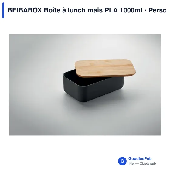 BEIBABOX Boîte à lunch maïs PLA 1000ml - Image 5