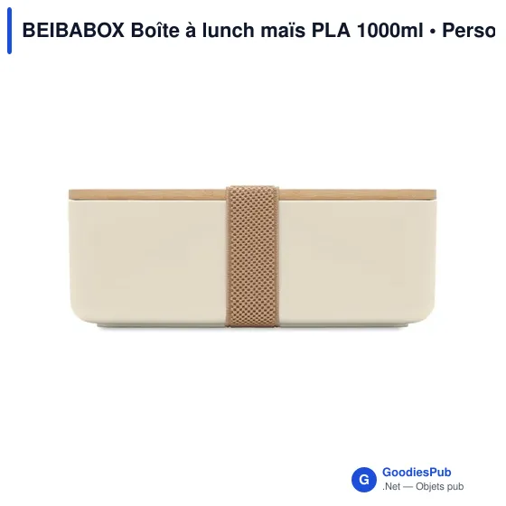BEIBABOX Boîte à lunch maïs PLA 1000ml - Image 8
