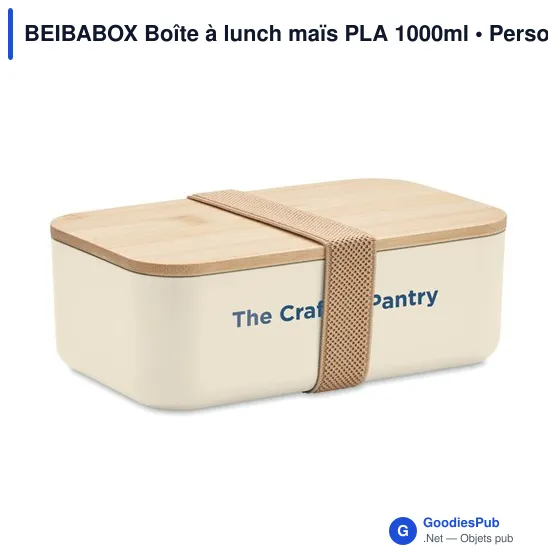 BEIBABOX Boîte à lunch maïs PLA 1000ml - Image 9