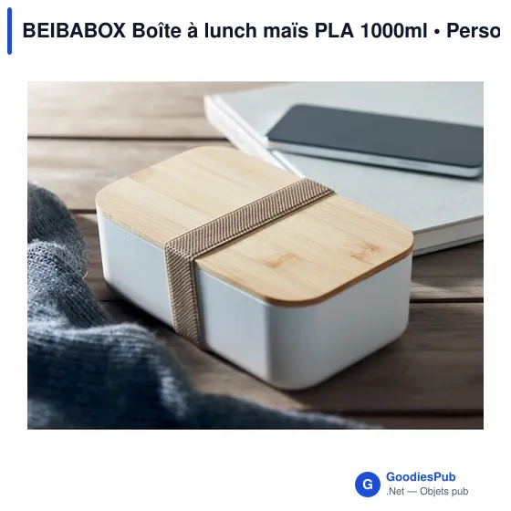 BEIBABOX Boîte à lunch maïs PLA 1000ml - Image 10
