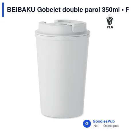 BEIBAKU Gobelet double paroi 350ml
