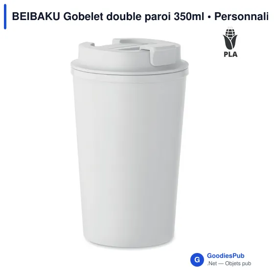 BEIBAKU Gobelet double paroi 350ml - Image 1