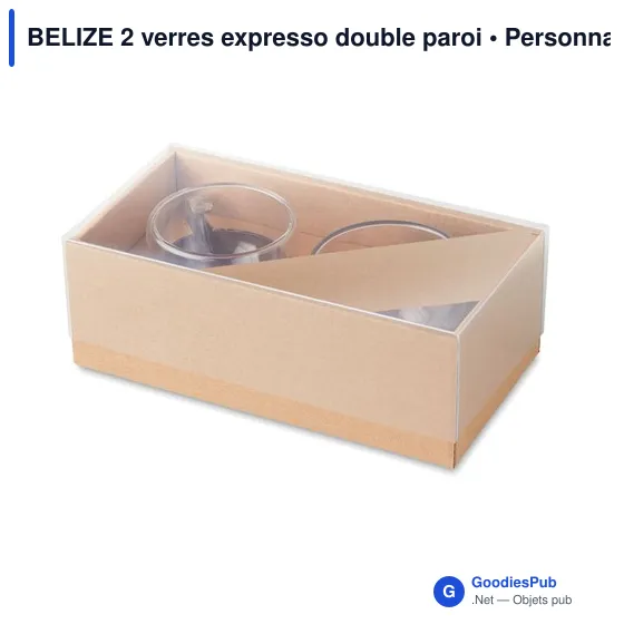 BELIZE 2 verres expresso double paroi - Image 2