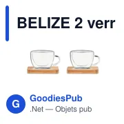 BELIZE 2 verres expresso double paroi - Miniature 3