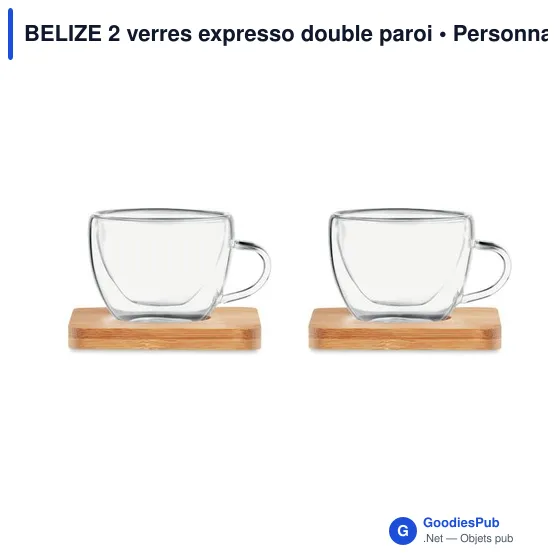 BELIZE 2 verres expresso double paroi - Image 3