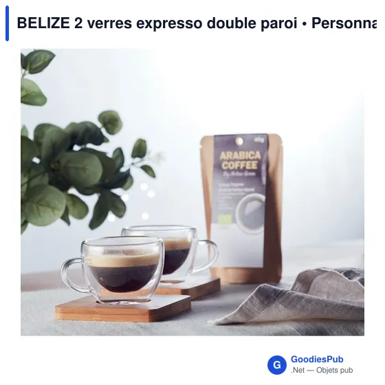 BELIZE 2 verres expresso double paroi - Image 5