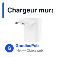 Chargeur mural 3 ports personnalisable Belkin avec logo - Miniature 11