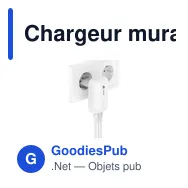 Chargeur mural 3 ports personnalisable Belkin avec logo - Miniature 3