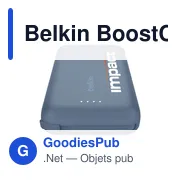 Batterie externe personnalisable Belkin BoostCharge Power Bank 10K avec logo - Miniature 3