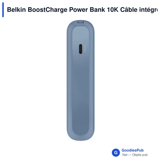 Batterie externe personnalisable Belkin BoostCharge Power Bank 10K avec logo - Image 5