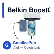 Batterie externe personnalisable Belkin BoostCharge Power Bank 10K avec logo - Miniature 6