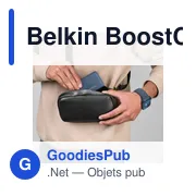 Batterie externe personnalisable Belkin BoostCharge Power Bank 10K avec logo - Miniature 7