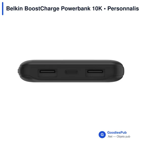 Powerbank personnalisable Belkin BoostCharge 10K avec logo - Image 2