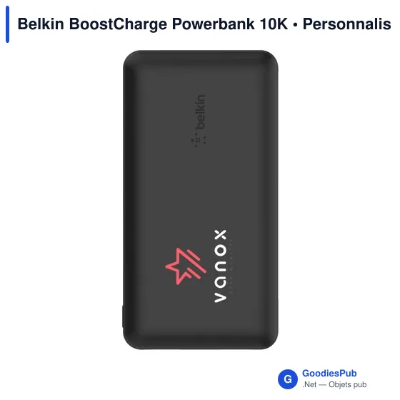Powerbank personnalisable Belkin BoostCharge 10K avec logo - Image 3