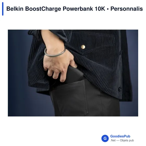 Powerbank personnalisable Belkin BoostCharge 10K avec logo - Image 6