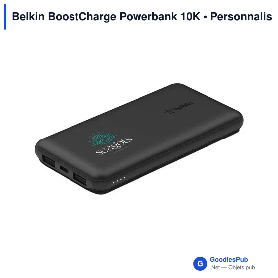 Powerbank personnalisable Belkin BoostCharge 10K avec logo - Image 7