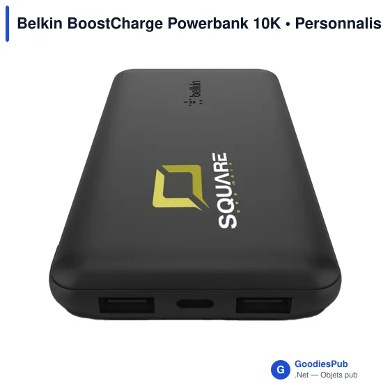 Powerbank personnalisable Belkin BoostCharge 10K avec logo - Image 8
