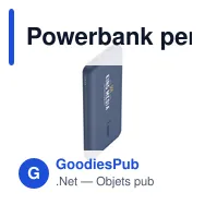 Powerbank personnalisable Belkin BoostCharge 10K avec logo - Miniature 10