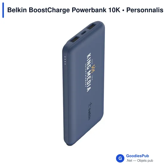 Powerbank personnalisable Belkin BoostCharge 10K avec logo - Image 10