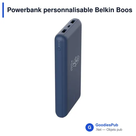 Powerbank personnalisable Belkin BoostCharge 20K avec logo