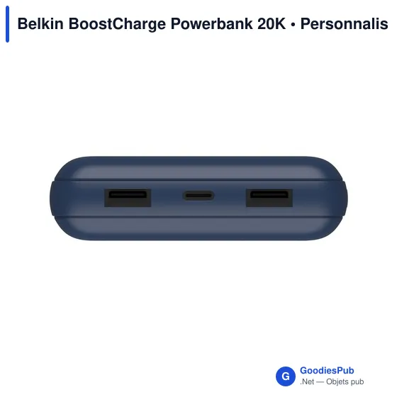Powerbank personnalisable Belkin BoostCharge 20K avec logo - Image 2