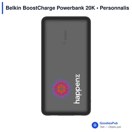 Powerbank personnalisable Belkin BoostCharge 20K avec logo - Image 12