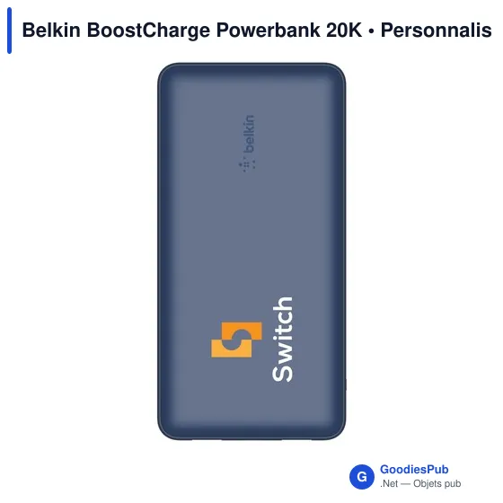 Powerbank personnalisable Belkin BoostCharge 20K avec logo - Image 3