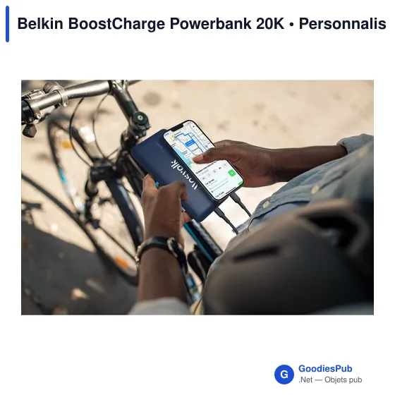 Powerbank personnalisable Belkin BoostCharge 20K avec logo - Image 6