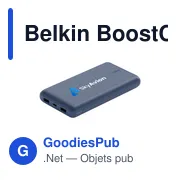 Powerbank personnalisable Belkin BoostCharge 20K avec logo - Miniature 7